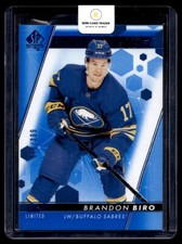 2022-23 SP Authentic Future Watch Limited Blue Brandon Biro Rookie 316/399 #177