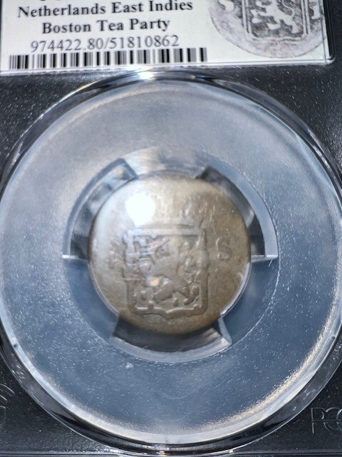 ファナム金貨 India-Dutch トゥティコリン 約0.35g No2084 Netherlands East Indies - BOSTON TEA PARTY - One Duit - 1795