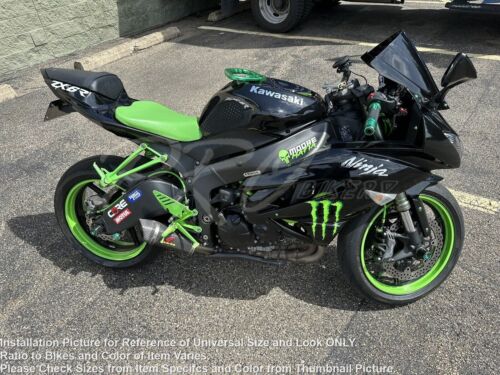 6.25" 3D Vinyl Emblem Fender Fairing Logo Sticker for Ninja ZXR ZZR Glossy Black - Picture 2 of 4
