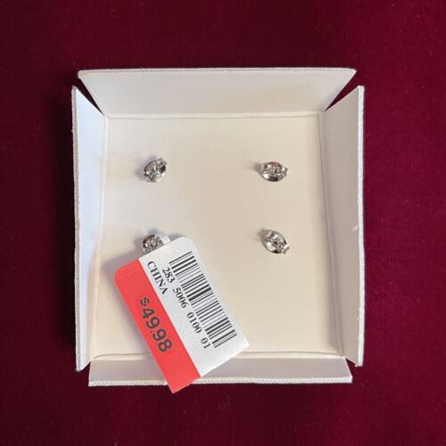 NWT PEARL STUD EARRINGS Cultured Freshwater Pearls PINK n WHITE 2 Pair Set - Picture 4 of 8