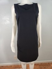 Liz Claiborne Women's Dress Size 6 Black Sleeveless Pencil Career Capsule
