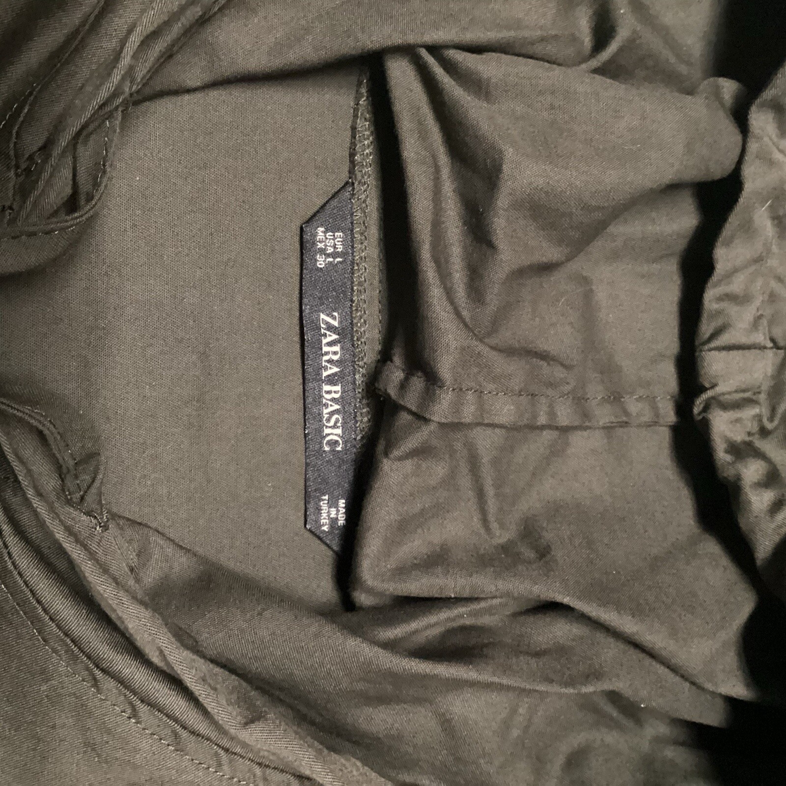 Zara Basic Big Button Front Hooded Long Sleeve Bl… - image 5