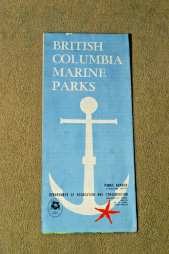 British Columbia Marine Parks - Map - circa 1960