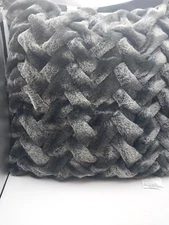 Decorative Pillow Plush Charcoal 21in x 21in