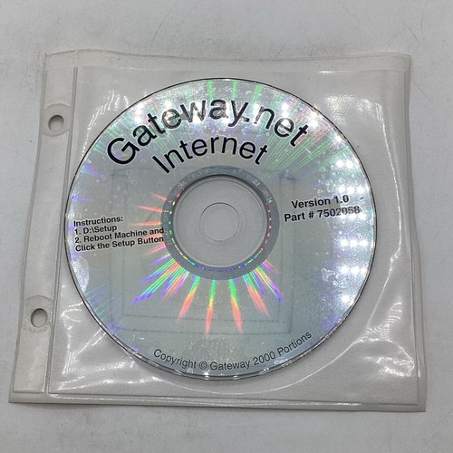 Gateway2000 Gateway.net Internet Version 1.0 Part #7502058 CD-ROM - 第 1/6 張圖片