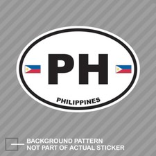 Philippines Oval Sticker Decal Vinyl Filipinocountry Code Euro Ph V1 Philippines Oval Sticker Decal Vinyl Filipinocountry Code Euro Ph V1