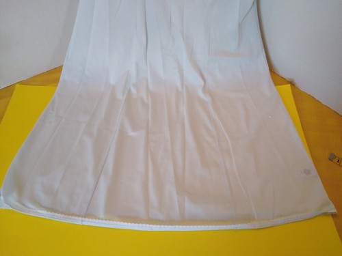 Slip Vintage Full Slip Dress Chemise European SZ L DESIREE Pale Blue w/Lace - Picture 6 of 13