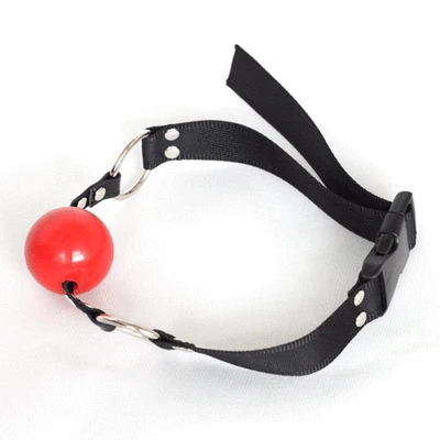Quality Nylon Belt Band Strap Soft Rubber Ball gag Bondage