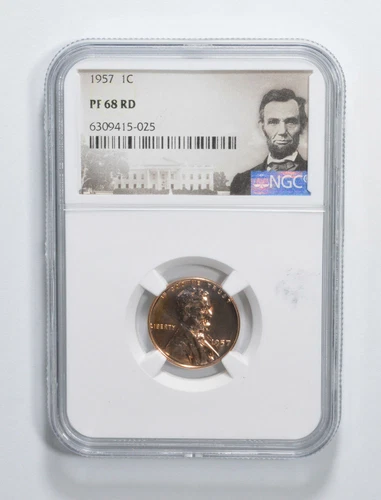PF68 1957 Lincoln Wheat Cent NGC PR Proof Special Label PR Proof