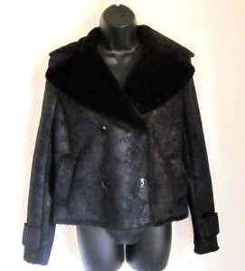 Jessica Simpson Mujer Negro Imitación Piel Forrada de cultivos Milo Chaqueta  Tamaño XS Xsmall | eBay