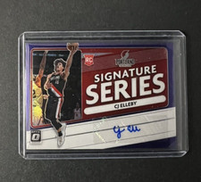 CJ ELLEBY 2020-21 Panini Donruss Optic Signature Series Purple Auto NBA