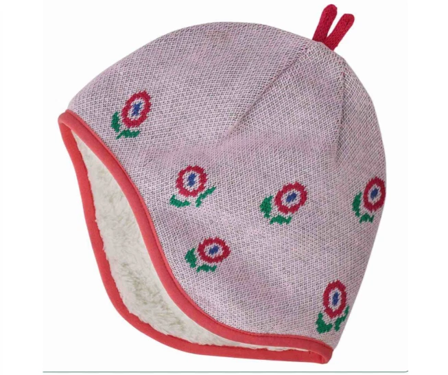 Patagonia Reversable Baby Beanie Hat ~HAPPY FLOWER SEAFAN 3-6 Month