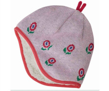 Patagonia Reversable Baby Beanie Hat HAPPY FLOWER SEAFAN 3-6 Month