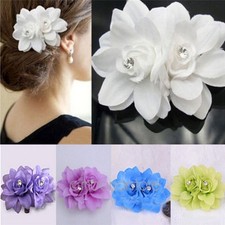 Womens Fashion Flower Hair Clip Hairpin Bridal Wedding Party Hair AccessorieY ,