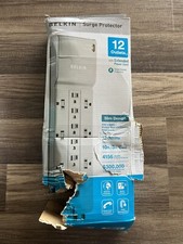 Belkin 12-Outlet Home/Office Surge Protector 8-foot cord 125 Volts BE112230-08/x