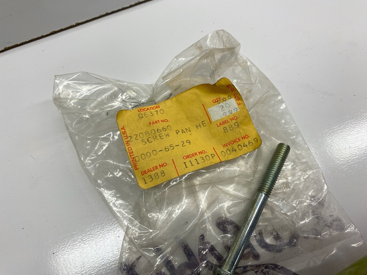 NOS Kawasaki 220B0660 Pan Head Screw 6x60 H1 H2 F3 F4 F11 G3 G4 G5