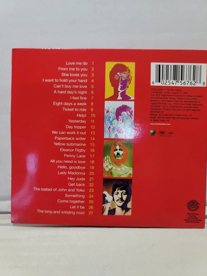 Lot 3 Cardboard Sleeve The Beatles 1, Abbey Road & Help All CIB Great Condition - Image 3 of 4