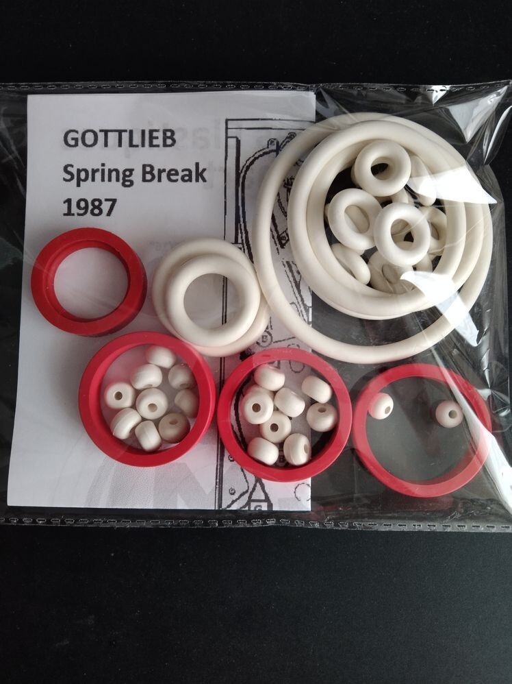 Kit élastiques flipper pour réparer les caoutchoucs usés de Spring Break