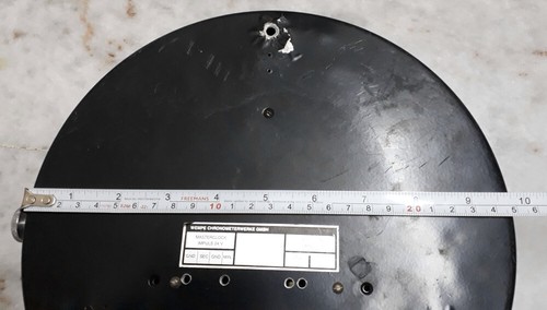 Reloj de pared vintage WEMPE latón negro hecho en ALEMANIA - Imagen 8 de 11