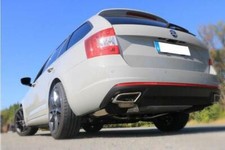 Fox Edelstahl Halbanlage Duplex ab Kat Skoda Octavia 5E RS TDI 4x4 in Endrohr