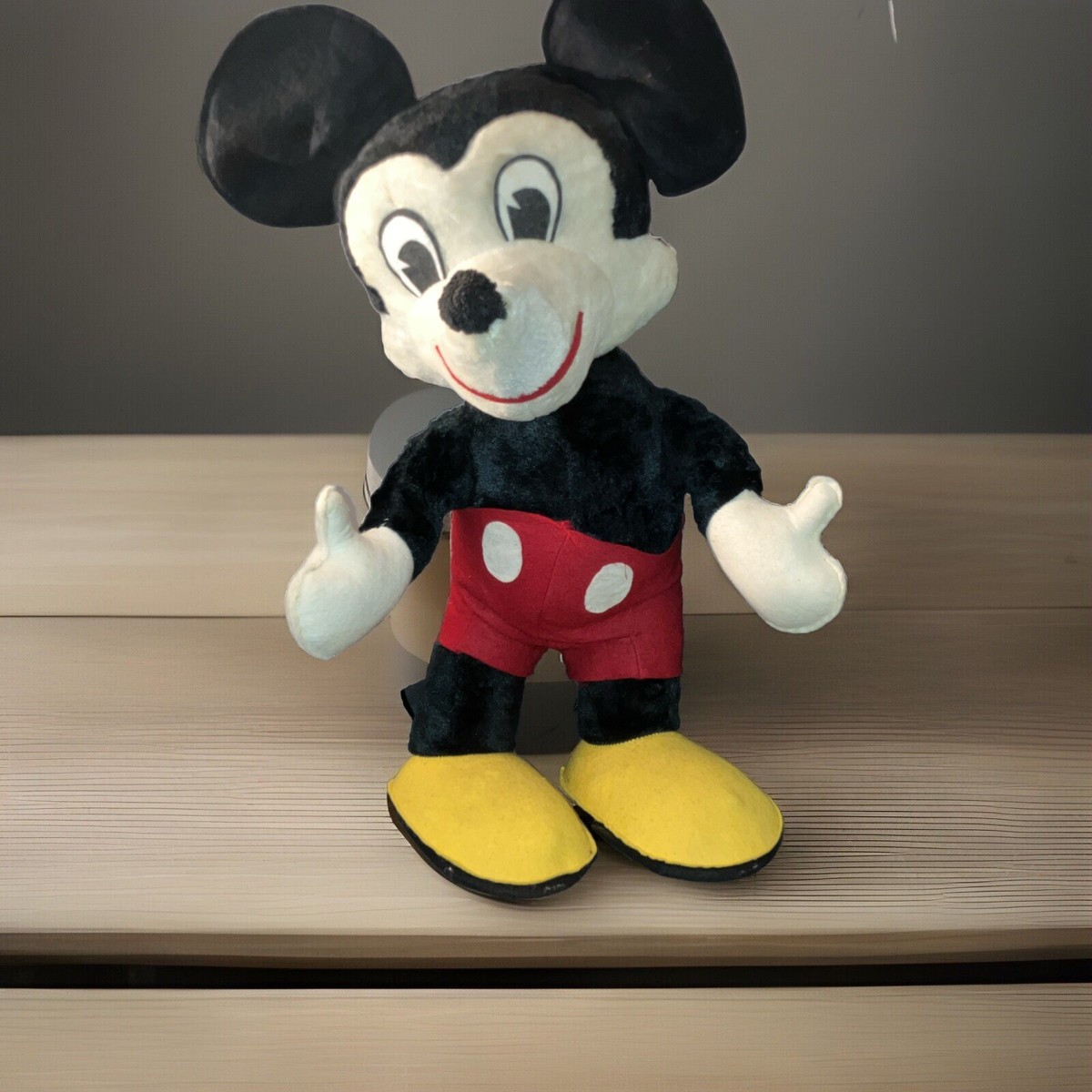 🔥🔥 Rare Vintage Mickey Mouse 26” Free Standing Plush 50s