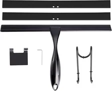 TOOVEM 12'' All-Purpose Stainless Steel Shower Squeegee for Shower Glass Door