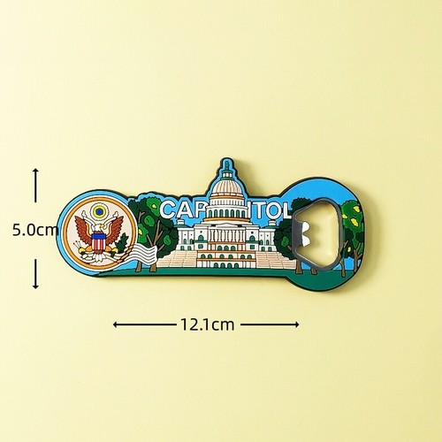 Italy USA Fridge Magnets Beer Bottle Openers Refrigerator Sticker Home Souvenirs - Picture 12 of 12