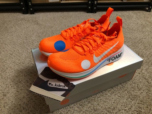 Nike OFF-WHITE Zoom Fly Mercurial Orange AO2115 800 Größe 6,5 DS 100 % authentisch - Bild 5 von 10
