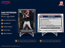 2026 Bowman Chrome BCP-122 Sam Petersen Nationals Prospect Card