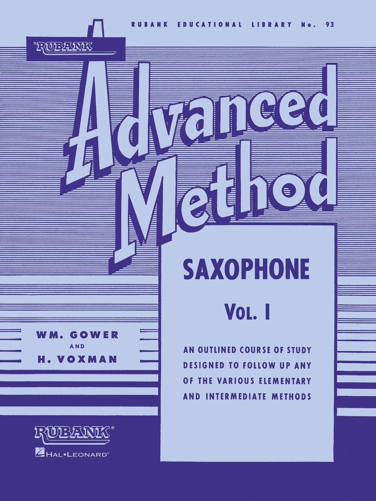 Rubank Advanced Method for Saxophone Vol 1 Music Lessons Scales & Arpeggios Book