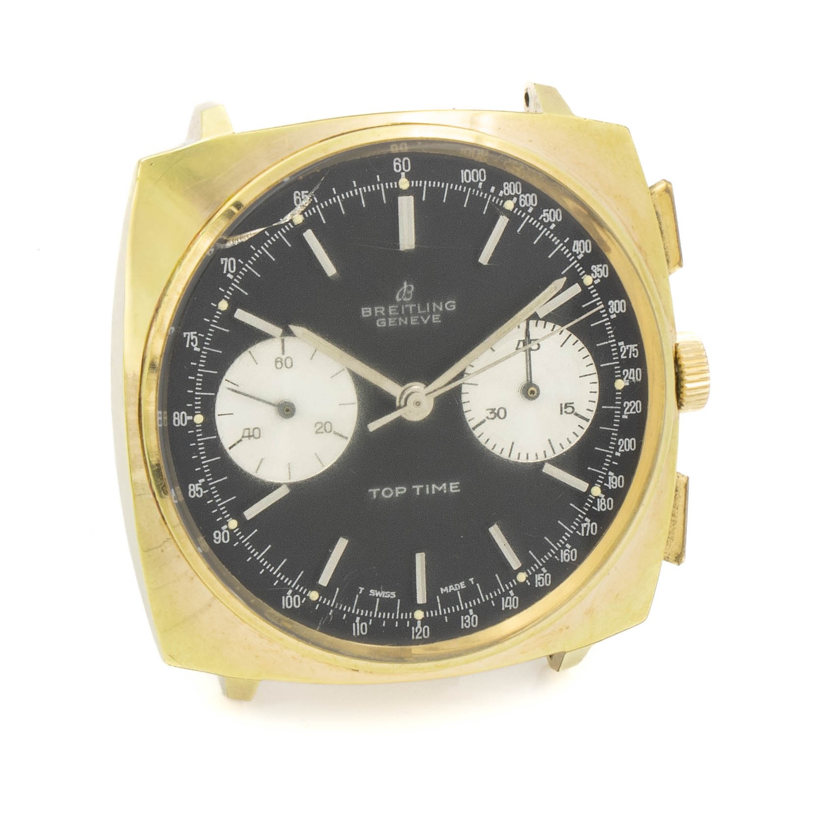 Men's Breitling Top Time Chronograph 37mm Ref.2008 Gold Plated Watch #W218266-1
