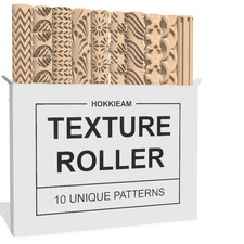 Hokkieam Clay Texture Rollers | 10-Pack Polym...
