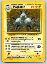 Magneton Holo Rare Base Set 009/102 HP Pokemon Card TCG