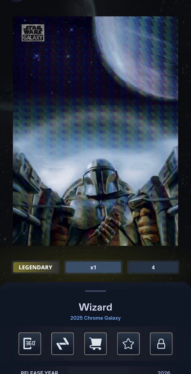 Wizard REFRACTOR trading card from 2025 Topps 2025 Topps Chrome Star Wars Galaxy