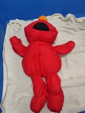 ELMO Sesame Street Playskool Plush 1995 Rare 30" Plush Jumbo Vintage SOME DIRT
