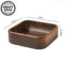 Wooden Plate Square Tray Dessert Salad Plate Halloween Party Fruit Plate Kitchen