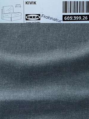 Ikea KIVIK Bezug für 1er Bettsofa Gunnared blau 605.399.26 Wechselbezug NEU OVP