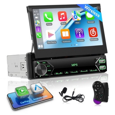 DAB+ 7'' 1 DIN Autoradio Wireless Apple Carplay Android Auto USB BT MP5 FM Type-C