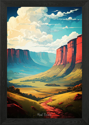 Mount Roraima Oil Painting Framed Wall Art Poster Canvas Print Picture