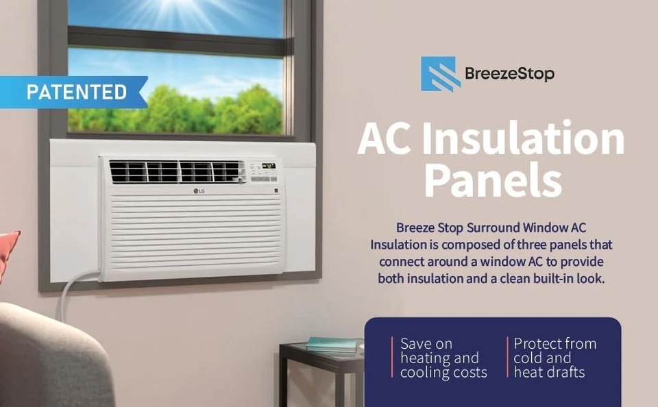 Surround Insulation Side Panels White for Window AC Unit Indoor Air Conditioner - Image 4 of 4