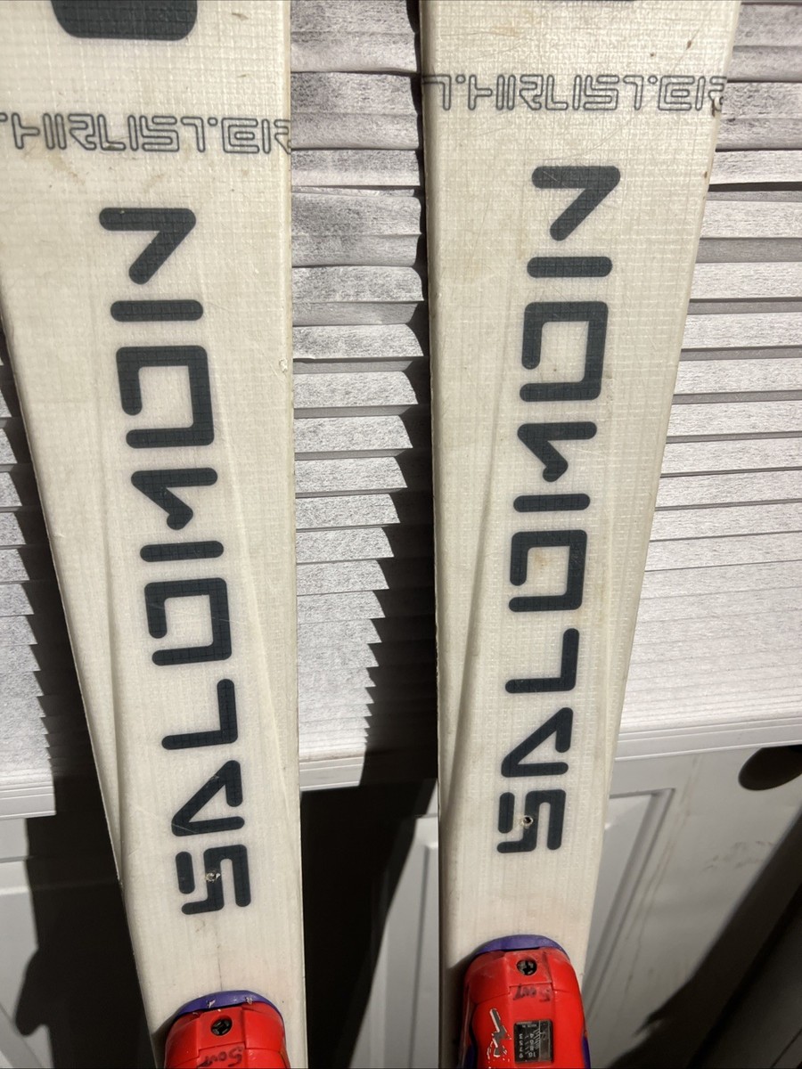 Salomon Thruster Twin Tip Skis 151cm With Marker M31 Vintage
