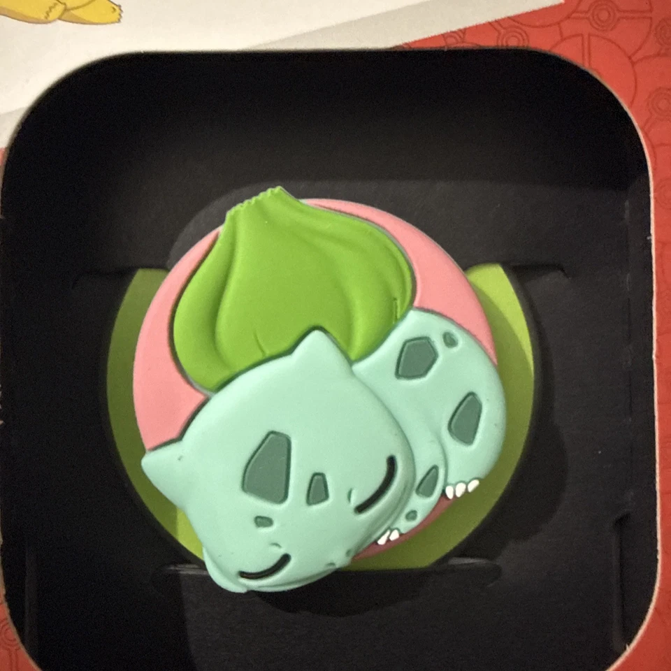 Pokemon Popsocket Bulbasaur Suporte Magnético de Aperto de Telefone para Smartphones Novo Selado - Imagem 4 de 4