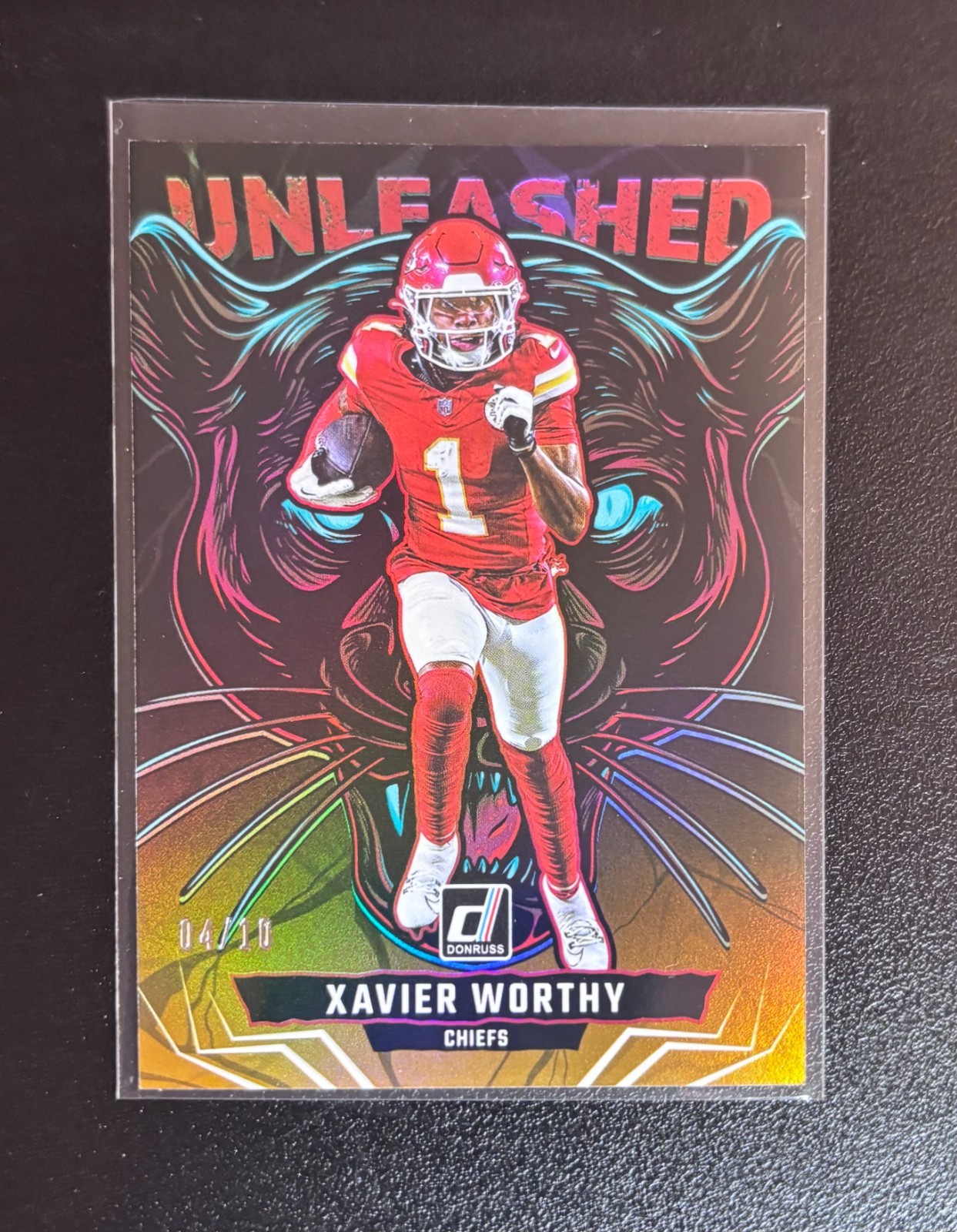 2025 Donruss Xavier Worthy Unleashed Gold /10