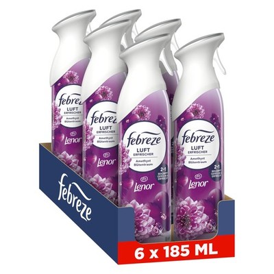 Febreze Lufterfrischer Spray Lenor Amethyst 185 ml (6er Pack), Multicolor 