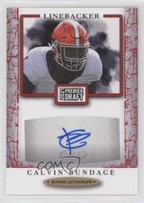 2021 Sage Premier Draft Auto Red Calvin Bundage #A117 Auto 0x2o