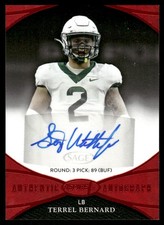 2022 SAGE Aspire Terrel Bernard RC Auto Baylor Bears #ASP-TB