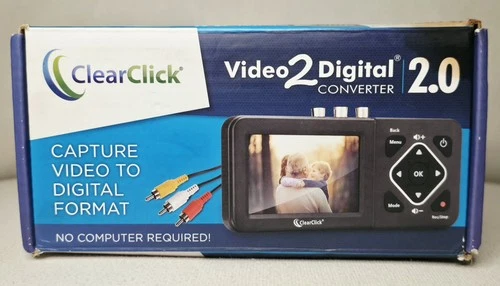 ClearClick Video to Digital Converter 2.0 Second Generation VHS Camcorder Tapes