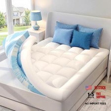 Dual Layer 4 Inch Memory Foam Mattress Topper Size, 2 Inch Cooling Queen White