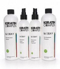 KERATIN COMPLEX KCRIO RESTORATIVE KERATIN SYSTEM   COMPLETE 4-PIECE KIT