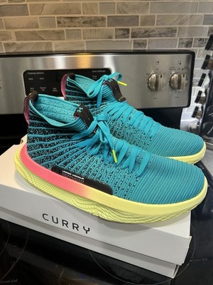 Under Armour  FUTR X ELITE Green Blue Pink Men's Size 11 3024977-300 Bball